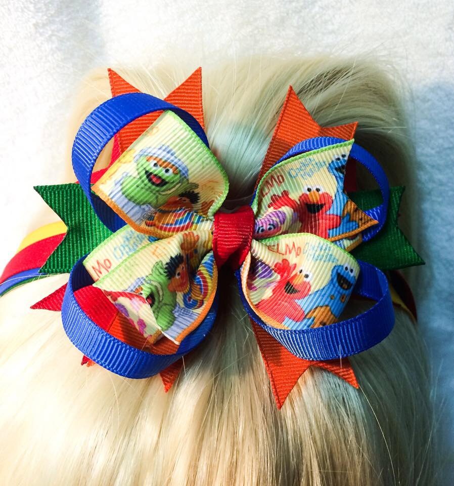 Sesame Street Hair Bow with Streamers See All Pictures