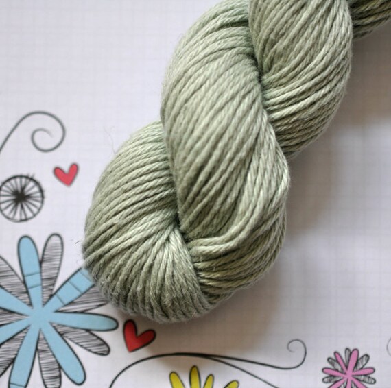 Items similar to Mirasol Natural yarn Lachiwa Sage Green Knitting Yarns