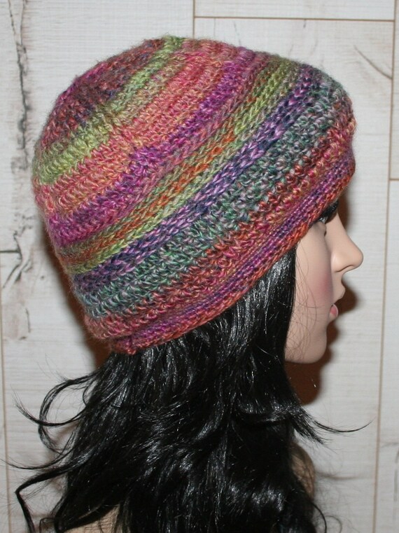 Items similar to Textured Beanie with Braids PATTERN on Etsy