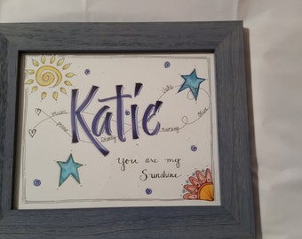 Items similar to Personalized Name Art on Etsy