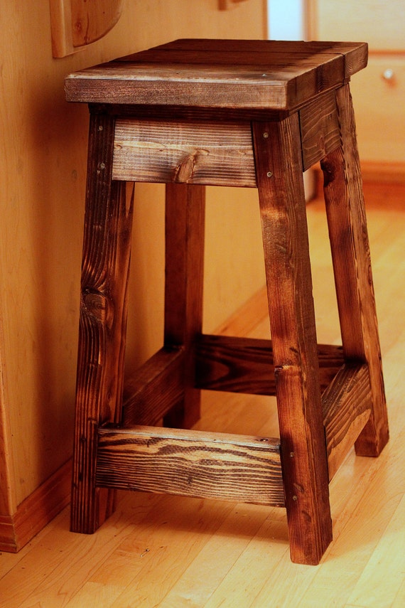 Farmhouse Stool by RusticRanchOutfitter on Etsy