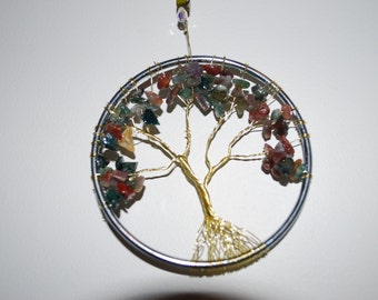 Items similar to Tree of Life, Gemstone mobile, themed after the ...