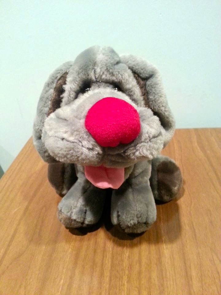 wrinkles dog stuffed toy