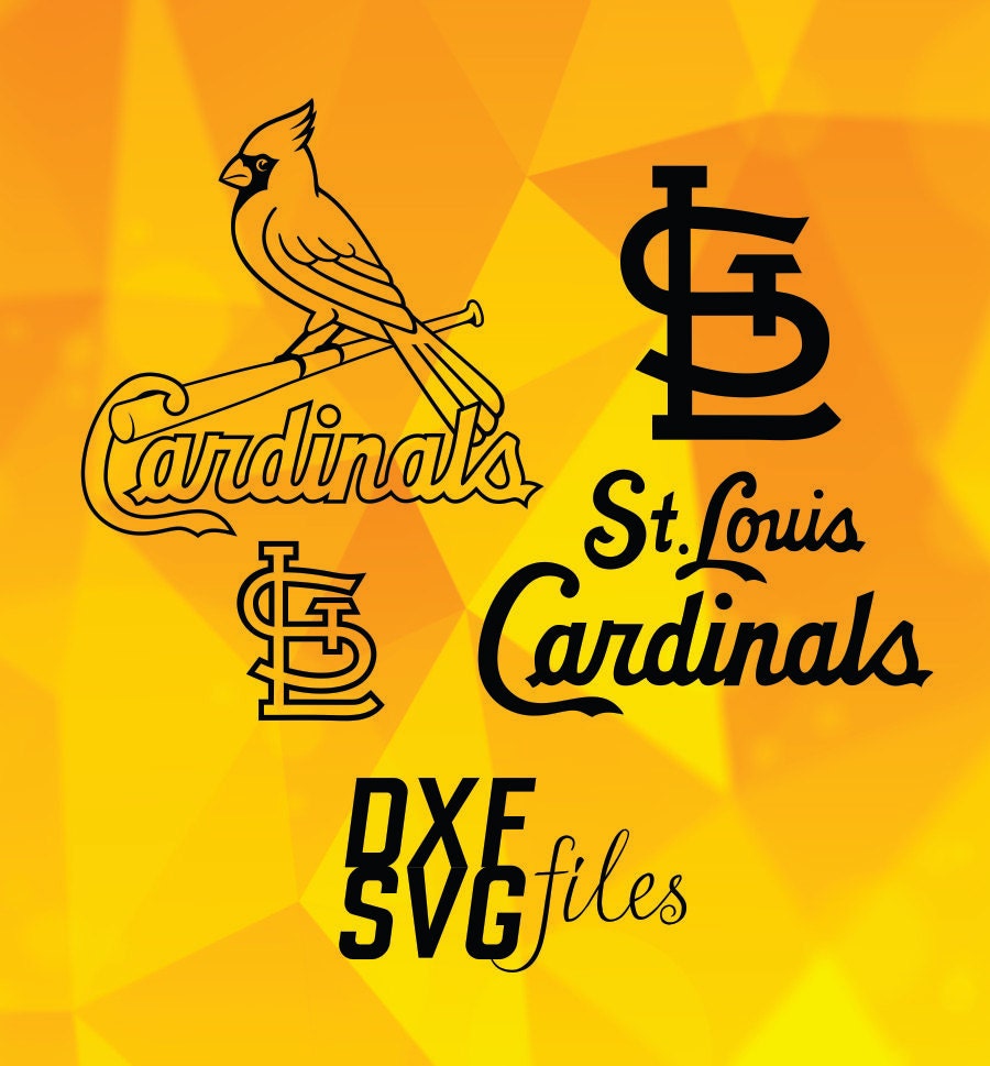 10 St. Louis Cardinals logos in DXF and SVG files by dxfsvg