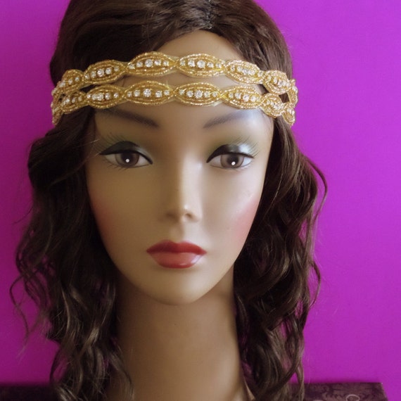 Gold Coachella Headband. Goddess Headband by GigiLaVonniByDesign