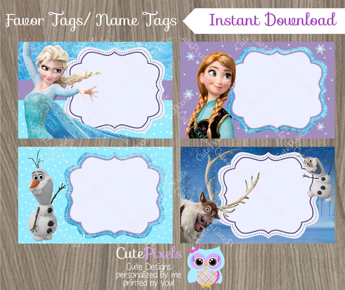 It's just a photo of Superb Frozen Printable Labels This is an image of Superb Frozen Printable Labels