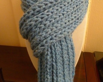 Thick Knitted Scarf (Any Color)