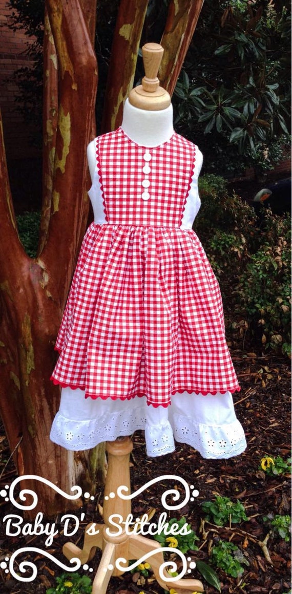 Beautiful rick rack lace dress by BabyDsStitches on Etsy