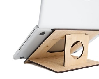 Flio - Ultra Portable and Lightweight Laptop Stand - Bamboo