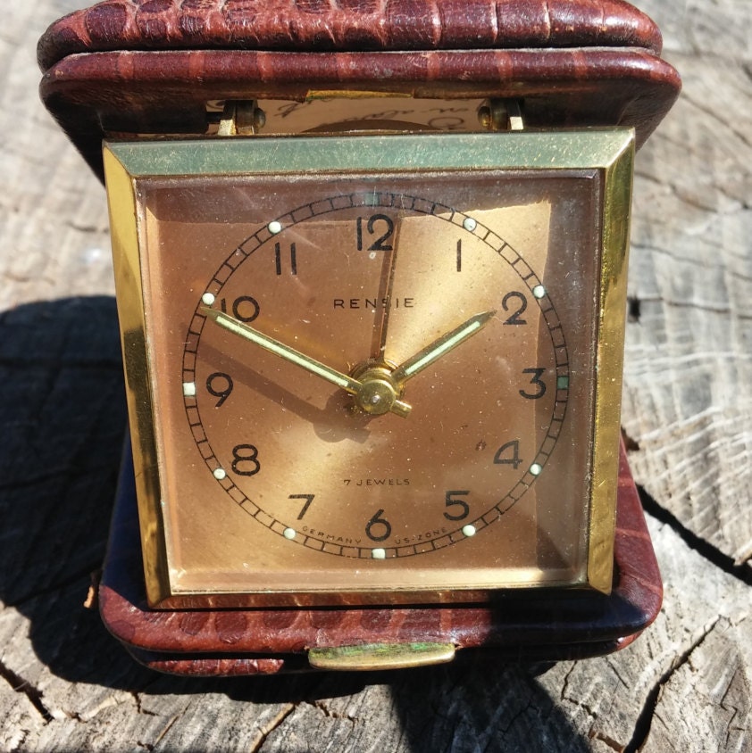 1940s Rensie Travel Alarm Clock