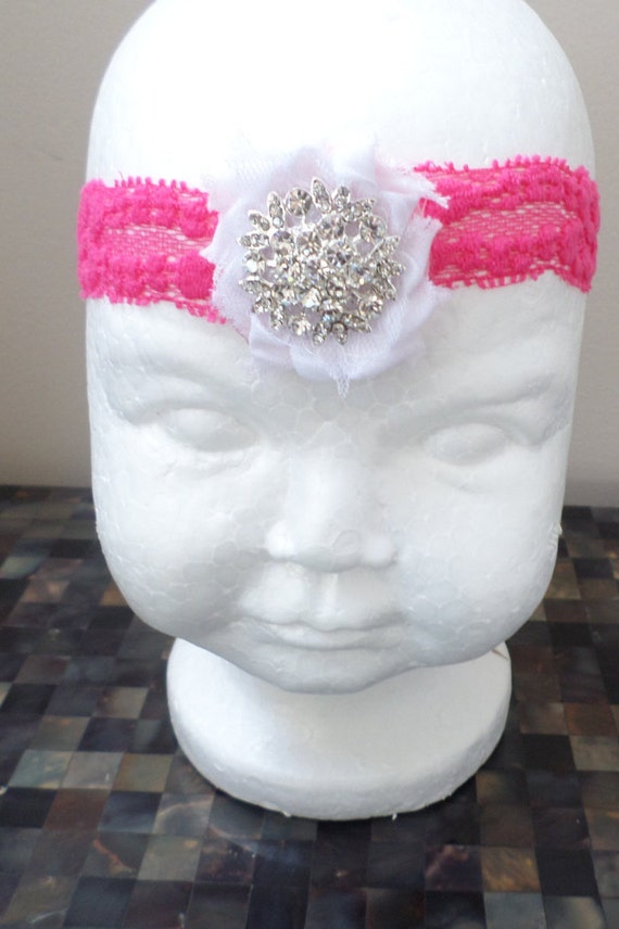 handmade baby headband by TheBowteeq on Etsy