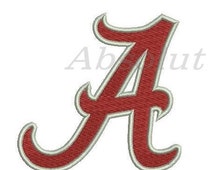 Alabama Crimson Tide Logo. Five sizes. Machine embroidery design ...