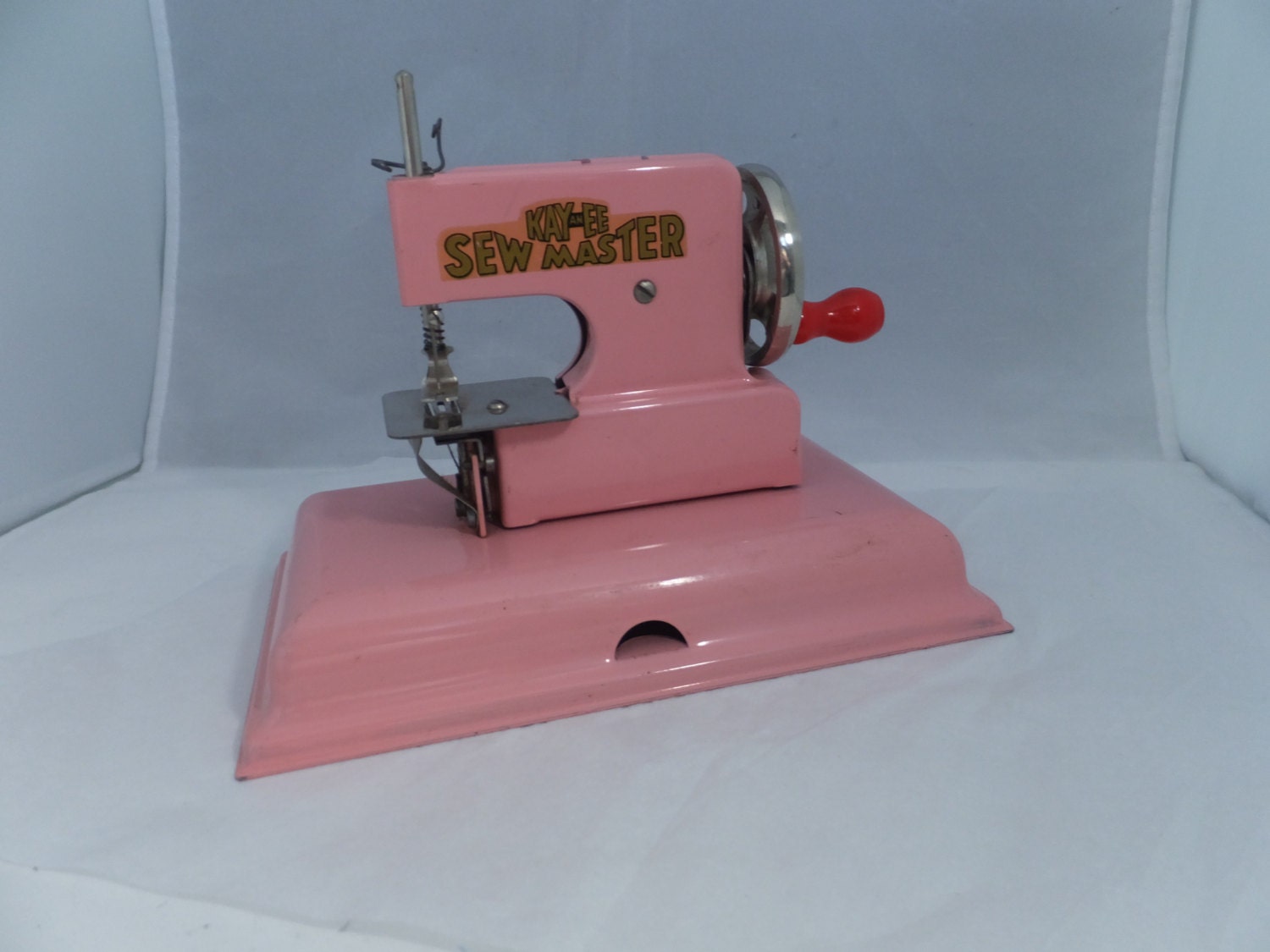 Vintage KayanEE Sew Master Toy Sewing Machine Pink Miniature