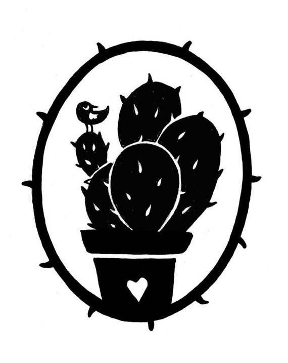 Cactus vinyl sticker decal car window sticker