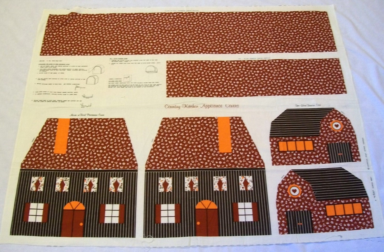 Cut and Sew Fabric Panel Appliance Covers Kitchen Appliance