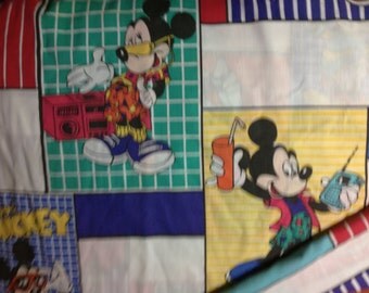 Mickey mouse and friends Twin flat bed  sheet Disney