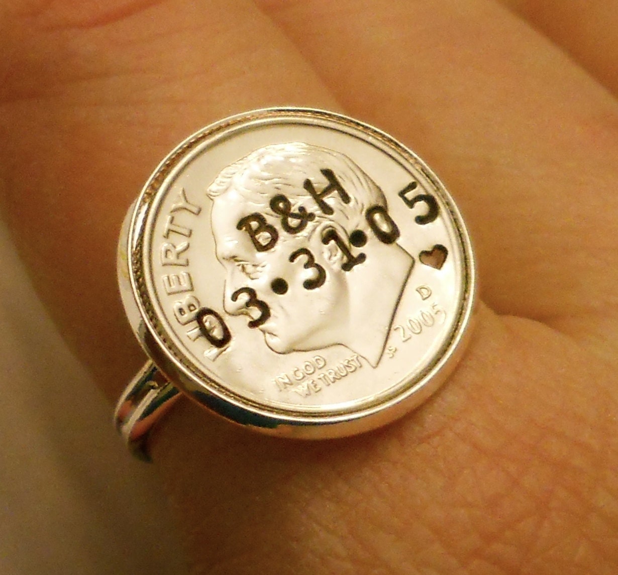 Gifts For 10 Yr Anniversary
 10 Year Anniversary Gift for Wife 10th Tin Anniversary Dime