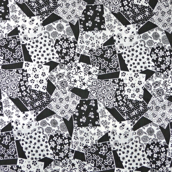 Quilting Cotton Print Fabric Floral Patchwork by DartingDogFabric