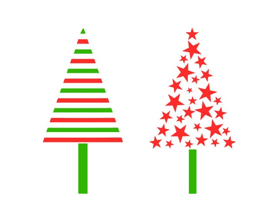 Download Christmas Trees SVG Cutting File Commercial Use INSTANT