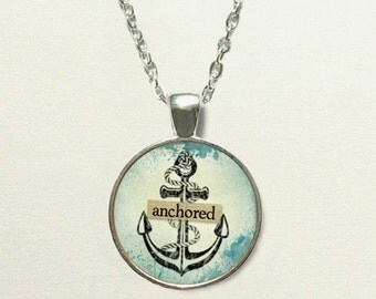 Nautical Anchor Necklace, anchor jewelry, anchor pendant necklace, nautical necklace, nautical jewelry, nautical pendant, nautical gifts