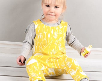 Harem romper pdf sewing pattern // photo tutorial // sizes preemie to 6 // #85