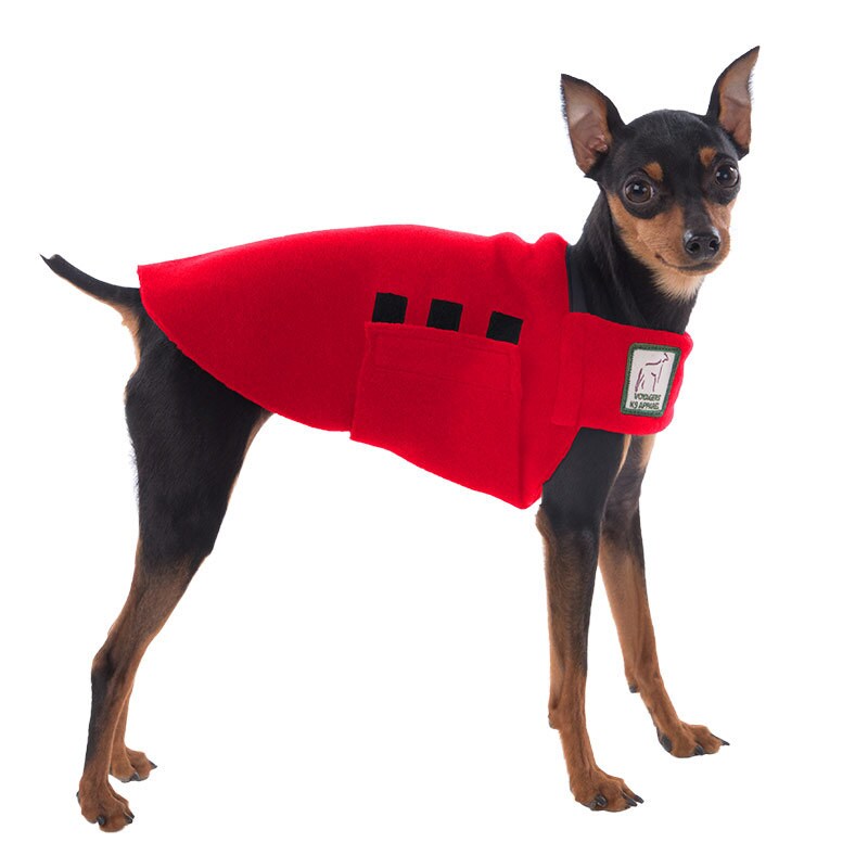MINIATURE PINSCHER Tummy Warmer Fleece Dog Coat Sweater for