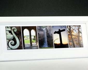 Framed Personalized Name - Original Alphabet Photography Wedding Gift or Graduation ~ Exclusively by Creative Letter Art©