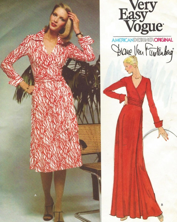 Iconic 70s Diane Von Furstenberg Womens Wrap Dress Vogue