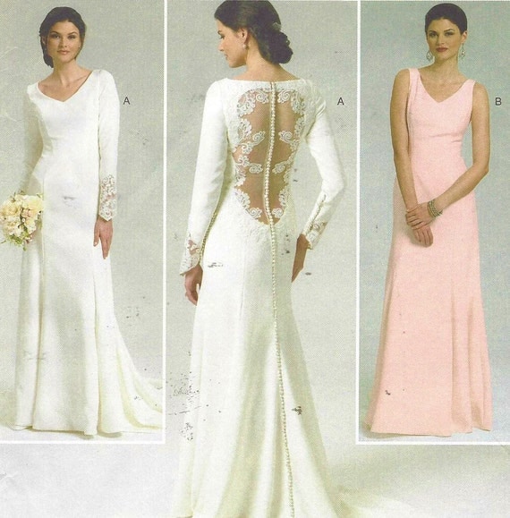  Plus  Size  Wedding  Dress  Pattern  Butterick Sewing Pattern  B5779