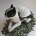 cement boston terrier statue