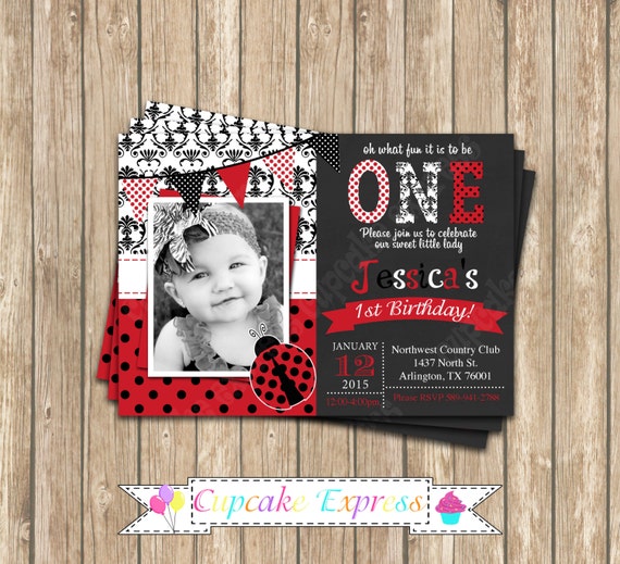 Homemade Ladybug Birthday Invitations 6