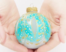 Popular items for turquoise ornaments on Etsy