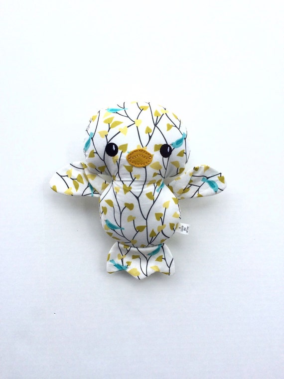 Items similar to Plush Bird Toy Floral Easter Baby Gift on Etsy