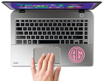 Laptop Decals - Small Decal - Name Wall Decal - Laptop Monograms - Personalized Monogram Decals - Multimedia - Water Bottle Decals