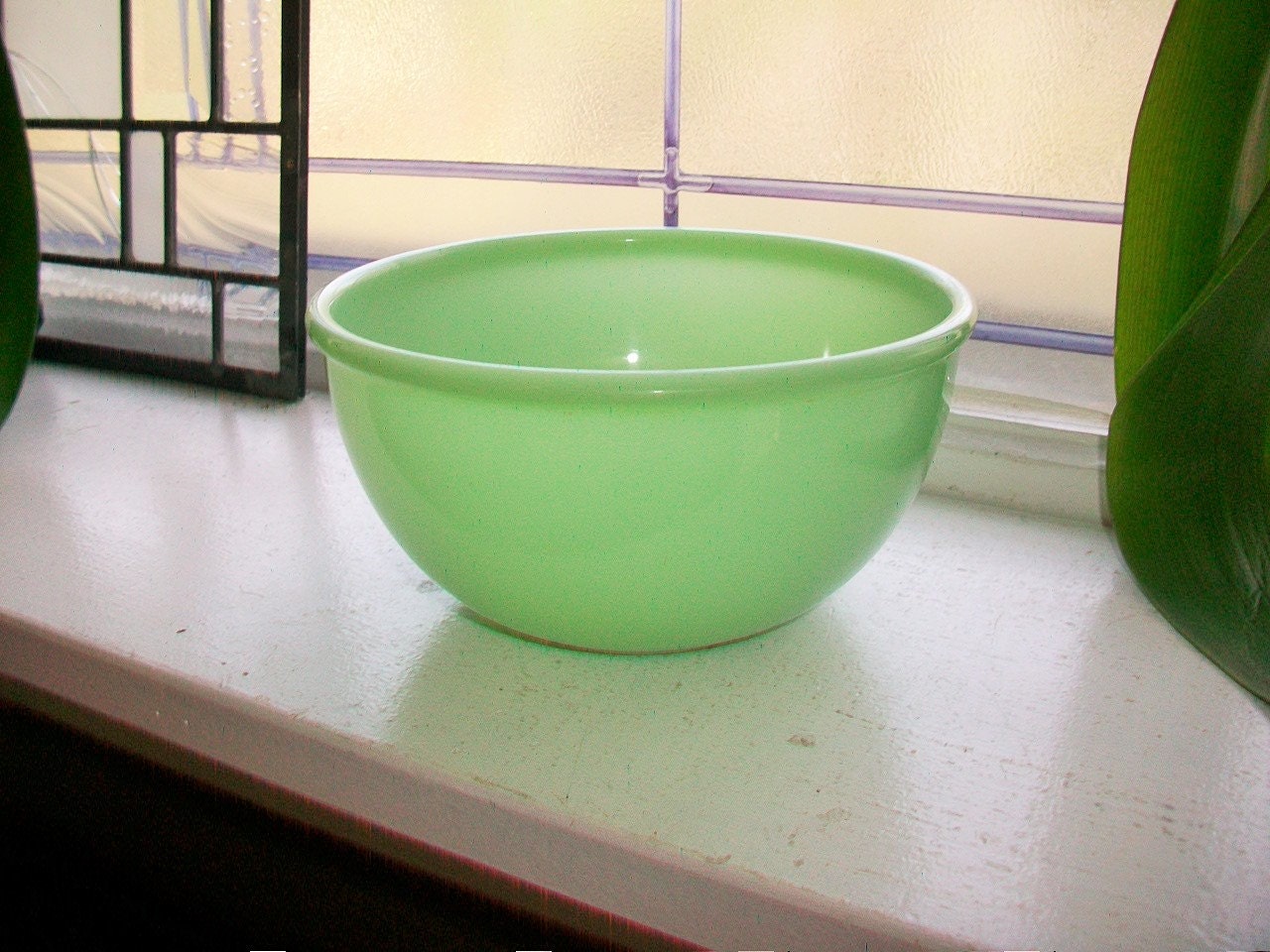 Vintage Jadite Mixing Bowl Fire King 6 Inch by RedRiverAntiques