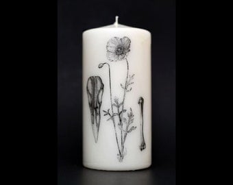 Element Candle - Pillar Candle - Witchcraft - Nature - Flower