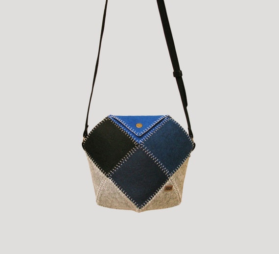 Items similar to Geometric OOAK Vegan Friendly Faux Felt Poly Hedron ...