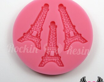 Paris EIFFEL TOWER Silicone MOLD, Food Grade, Flexible, candy mold, chocolate mold, resin mold, fondant mold, polymer clay mold