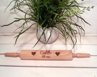 Personalized Rolling Pin, Personalized Gift, Birthday Gift, Christmas Gift, Wedding Gift, Engraved Rolling Pin, Custom Rolling Pin