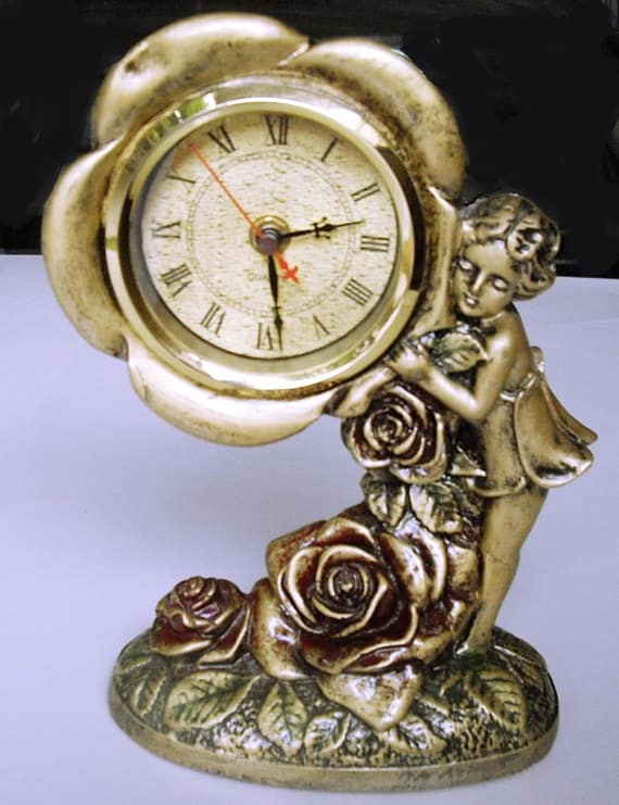 vintage decor home  Table Housewarming housewarming  art gifts style Gift,  nouveau Vintage Clock,