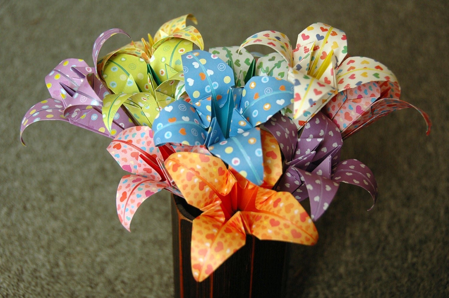 easy origami flower stem easy origami flower stem