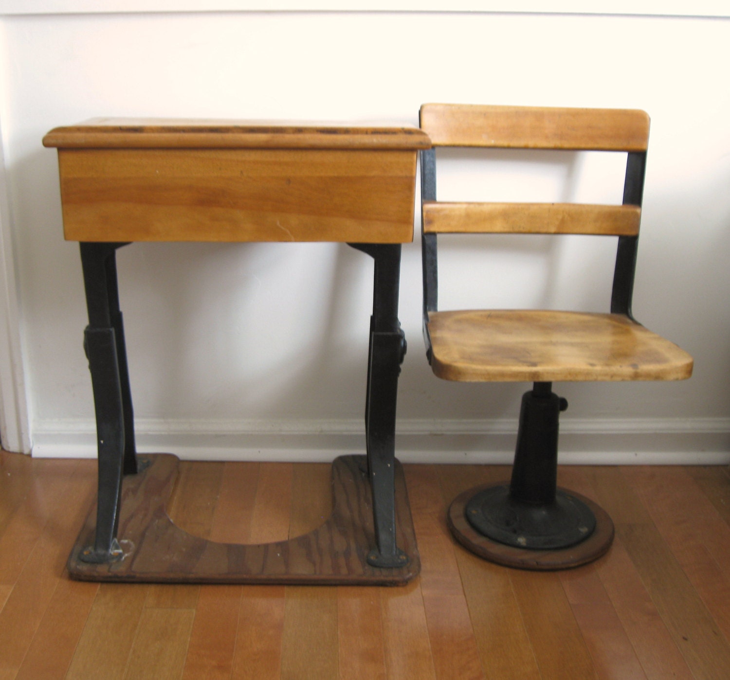 Antique School Desk Child's Desk with by RiverHouseDesigns on Etsy