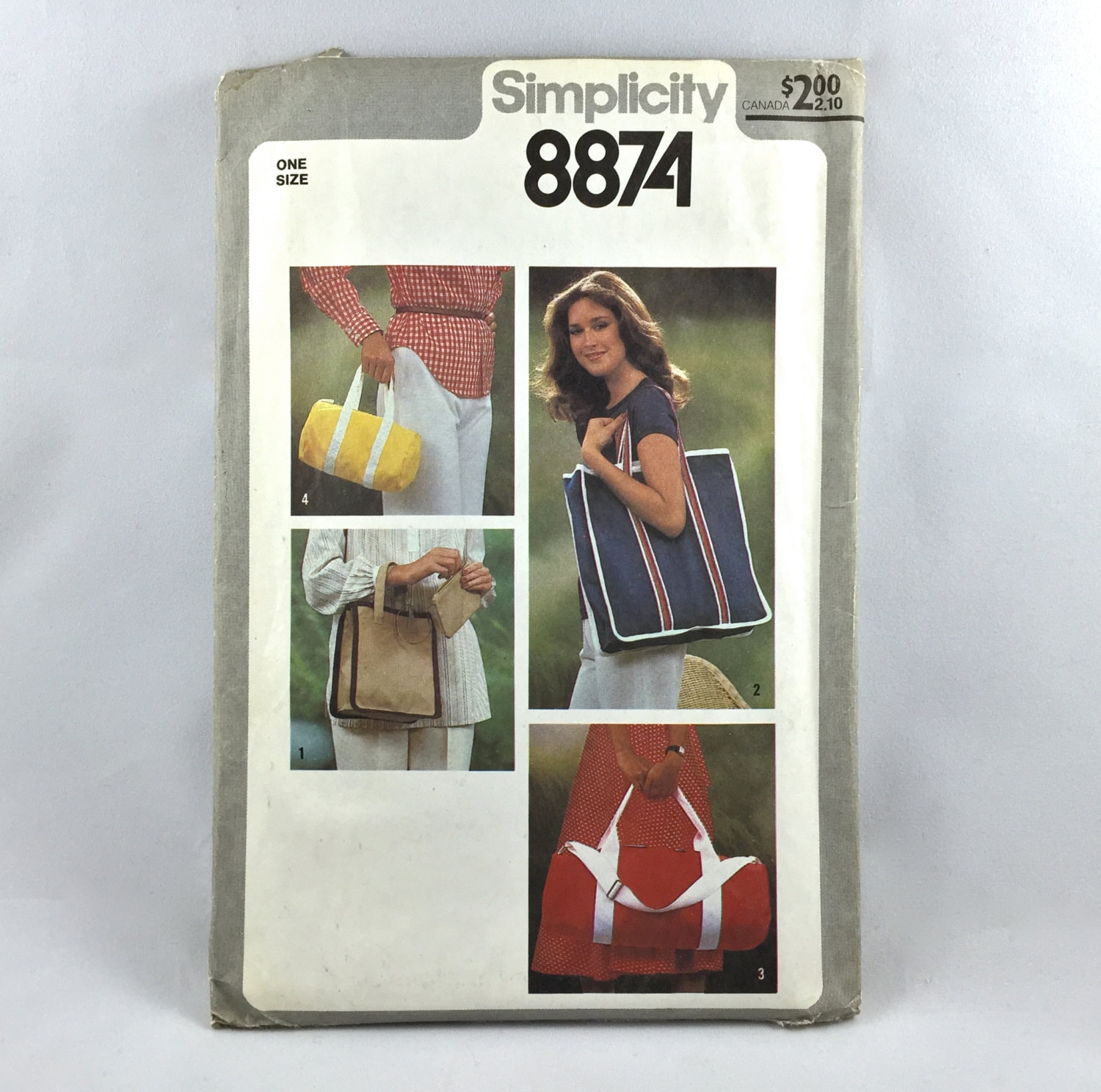 ... Simplicity 8874 TOTE BAGS Pattern Overnight Bag, Duffle Bags Totes FF