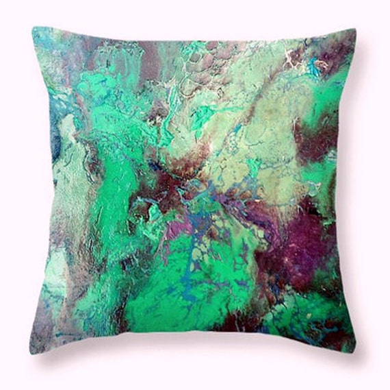  Art Throw Pillow. original artwork printed on custom size pillow