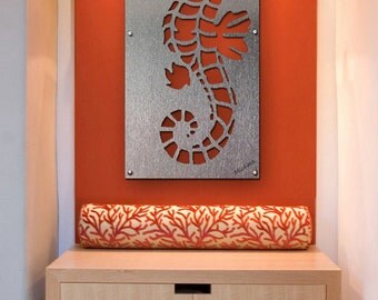 Seahorse Wall Art, Metal Wall Art, Sea Life Art, Ocean Art, Seahorse Metal Wall Art