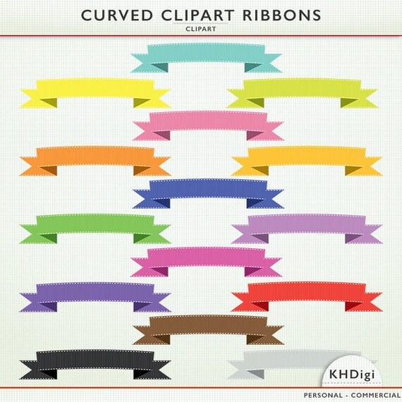 Digital Scrapbooking Ribbons Clipart 15 Ribbons Clip