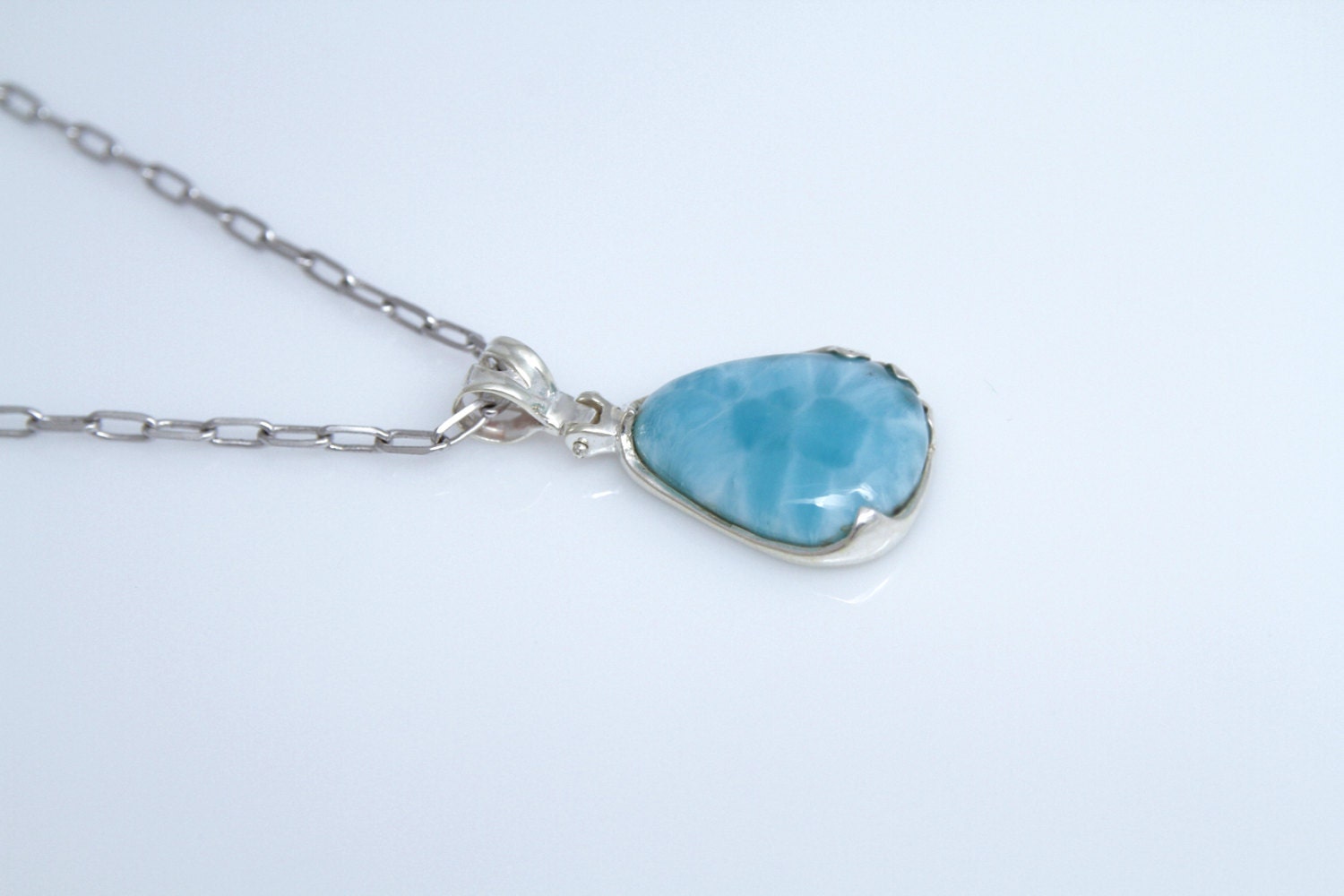 Larimar Pendant Dominican Republic Jewelry by TheLarimarShop