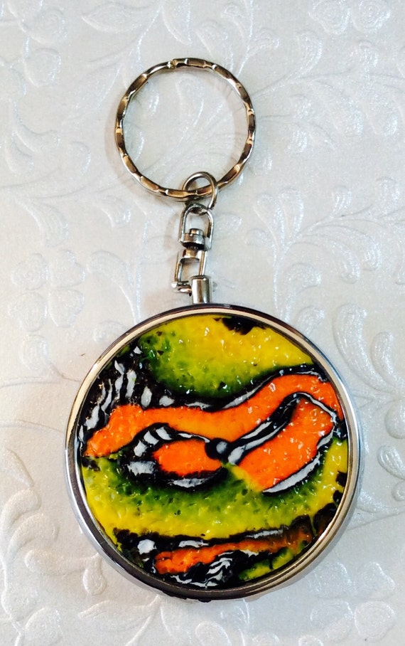 Polymer Clay Portable Ashtray Keychain by BeClayzy on Etsy