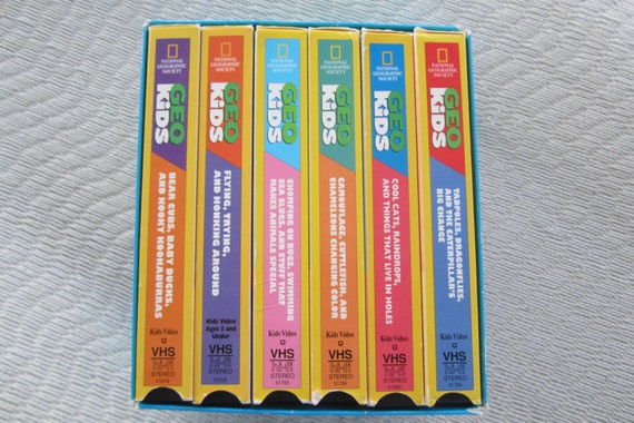 Items similar to National Geographic Kids Video Boxed Set of 6 VHS ...