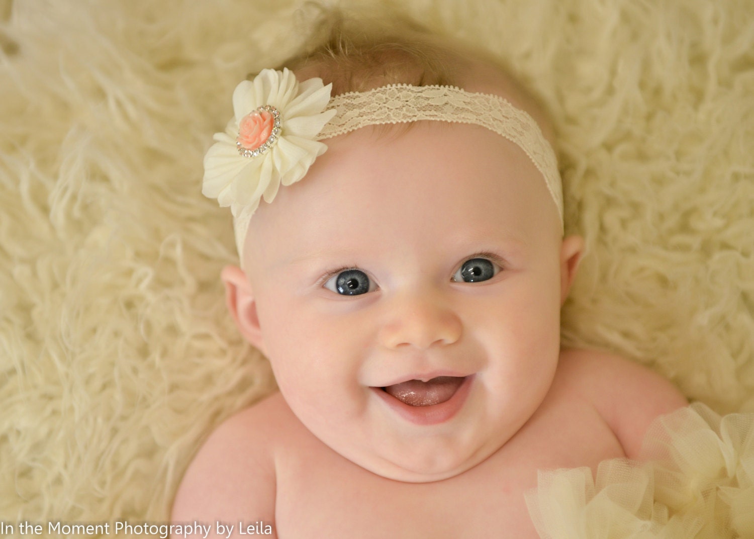 ivory-flower-headband-peach-baby-headband-peaches-n-cream-newborn